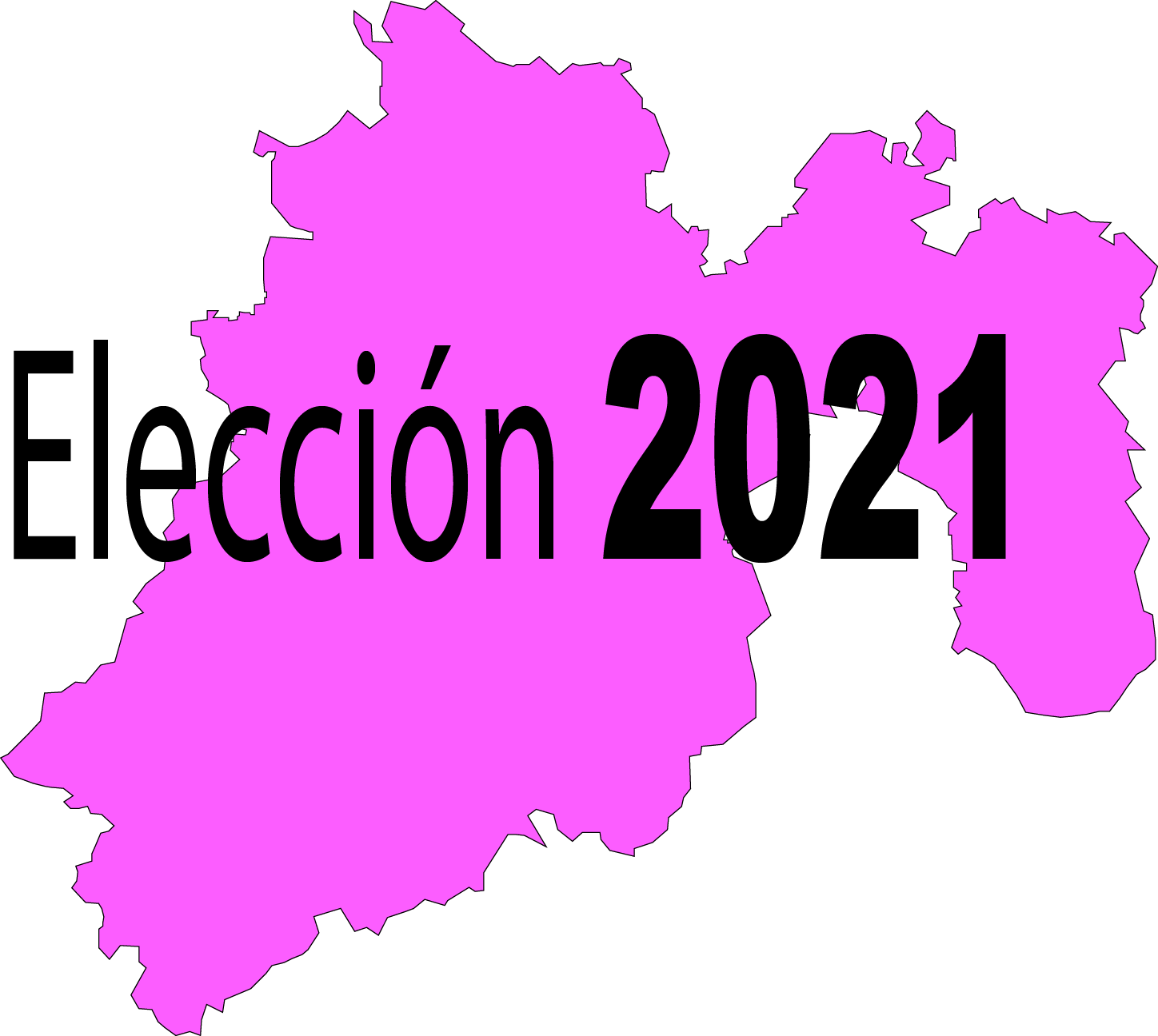mapa estado de méxico dibujo Elección 2021 | Eje19